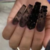Mrs-Blackrose #7 Press On Nails – Elegant Reusable Nail Set