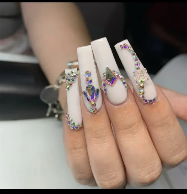 Mrs-Blackrose #1 Press On Nails – Elegant Reusable Nail Set