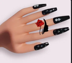 Mrs-Blackrose HM003 Press On Nails