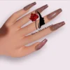 Mrs-Blackrose HM004 Press On Nails
