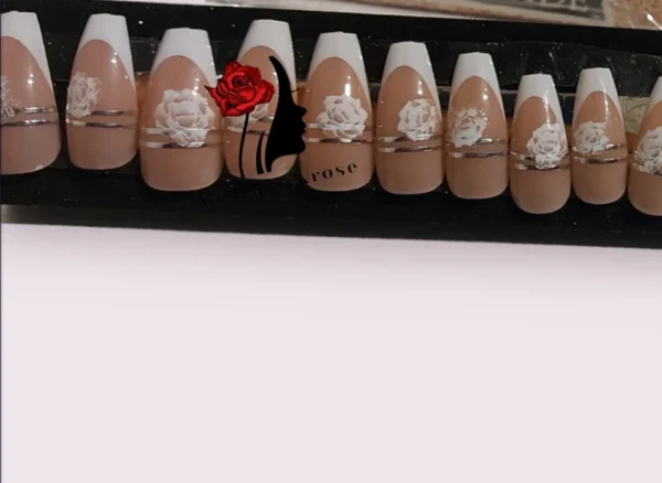 Mrs-Blackrose HM005 Press On Nails – Elegant & Reusable