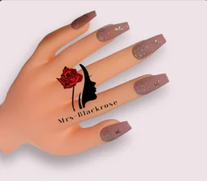 Mrs-Blackrose HM009 Press On Nails – Elegant & Reusable Nail Set