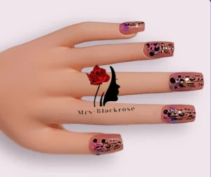 Mrs-Blackrose HM014 Press On Nails
