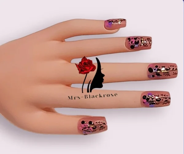Mrs-Blackrose HM014 Press On Nails