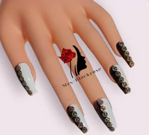 Mrs-Blackrose HM015 Press On Nails