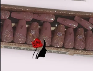 Mrs-Blackrose HM009 Press On Nails – Elegant & Reusable